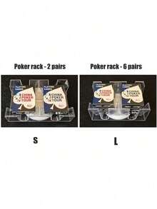 Cajas De Naipes De PláStico De 2 Barajas, Estuches De Portatarjetas Giratorios De 360 ​ ​     Grados Para Jugar Juegos De PóQuer - Doble piso - Ver 6