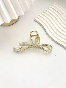 مشبك شعر كبير الحجم مرصع بالراين ، إكسسوار شعر راقي مناسب للتسريحات اليومية، هدية لإكسسوارات شعر النساء - متعدد الألوان - مشاهدة 7