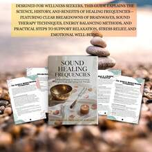 Sound Healing Frequencies Guide | Healing Hz Chart For Stress Relief, Anxiety, Sleep, Meditation, Chakra Balance & Wellness - Beginner-Friendly Sound Therapy Reference Booklet, Paper Material