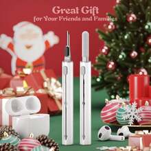 1-2-3 Multi-Functional Cleaning Pen With Soft Brush And Flocked Sponge, Suitable For Bluetooth Earphone Case Cleaning Tool - Multicolor - View 11