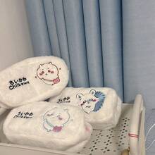 1pc Pen Case Self Deprecating New High-Value Large Capacity Cartoon Student Storage Bag Cute Text Random Style, New Year Gift, Valentine's Day Gift, Easter Gift[Stochastic Style] - Multicolor - View 6