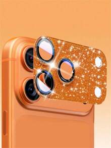 Luxury Shiny Camera Lens Protector Film, Compatible With IPhone 17 Pro Max, 17 Pro, 16, 15, 14 Pro Max, Tempered Glass Camera Screen Protective Case