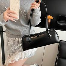 2026 New Women's Niche Design Shoulder Bag With Large Capacity Underarm Bag, Tote Bag, Clutch, Crossbody Bag Premium Elegant Long-Line Bag In Red, Black, And Coffee Brown Perfect For Vacation, Shopping, And Commuting - 黑色 - 查看 4
