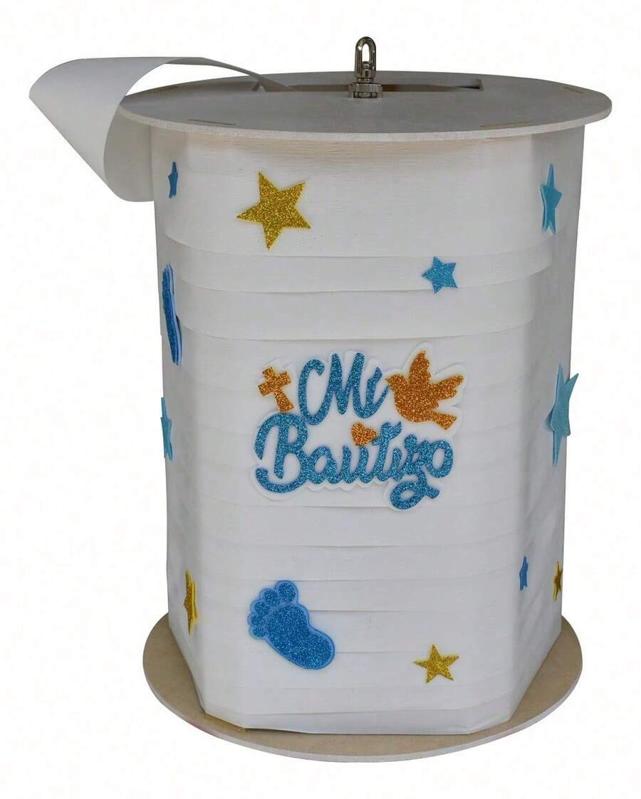 TendenciaPiñata Giratoria Lista Para Usar Decorsan 360 40cm De Alto Color Blanco Giratoria 360 Personaje Bautizo Niño Tamaño de la piñata GrandeCalidad premium - blanco - Ver 1