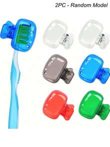 6/5/4/3/2pcs Toothbrush Covers, Toothbrush Protectors, Plastic Toothbrush Head Caps, Portable For Travel, Business, Camping, Home Use - Multicolor - View 9