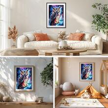 GHHKUD Diamond Painting Kits Owl For Adults, DIY 5D Colorful Owl Animals Diamond Painting, Full Drill Night Sky Diamond Art Kits Art Pictures For Relaxation Gifts Home Wall Decor 30x40cm - OWL - 查看 4