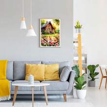 GDYEEH DIY 5D Cute Kitten Diamond Art Kits, Round Full Drill Hut Garden Diamond Painting Picture, Sleeping Cat Painting By NFUmbersss Art Kits For Adults Beginners Home Wall Decor 12x16 Inch - UCGD399 - 查看 3