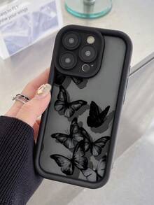 Butterfly Pattern Minimalist Shockproof Phone Case, Compatible With IPhone 16/11/12/13/14/15/15 Pro/15 Plus/15 Pro Max/7 Plus/8 Plus/X/Xs Max/Xr/11 Pro/12 Pro/13 Pro/14 Pro/12 Mini/13 Mini/11 Pro Max/12 Pro Max/13 Pro Max/14 Pro Max/14 Plus/6/6s/6 Plus/7/8/16 Pro/16 Plus/16 Pro Max/SE, And Galaxy A54/A14/A12/A13/A15/A32/A33/A24/A52S/S20/S21/S22/S23/S24/S23 Plus/S24 Ultra/S25/A15/A33/A23. Waterproof And Shockproof. Scratch-Resistant. - Multicolor - View 4