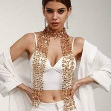 Fashionable Women's Accessories, Sequin Scarves,  Silk Scarves, Best For Women's Daily Wear. - Vàng - Xem 6