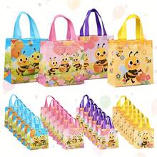 24pcs/12pcs/4pcs Bee Themed Gift Bags, Made Of Non-Polypropylene Material With Sturdy Non-Paper Handles, Cute Birthday Party Supplies, Bulk Party Favors, Baby Shower, Easter Gifts Packaging - Multicolor - View 4