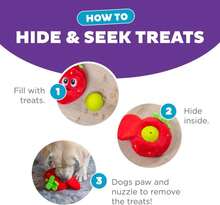 Outward Hound By Nina Ottosson Fruity Findz Interactive Plush Dog Puzzle With Treat Ball Dog Enrichment Toys, Plush, Red - ColorC - 查看 4