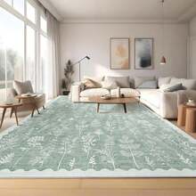 GarveeHome Washable 10x13 Area Rugs For Living Room, Modern Floral Rugs For Bedroom Non Slip, Soft Neutral Indoor Floor Carpet For Dining Room Home Office Kids Playroom Foyer Farmhouse, Green - ColorI - 查看 2
