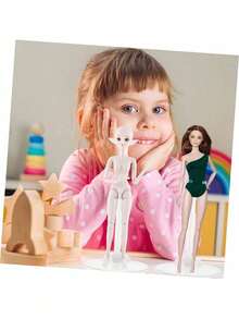 EstiloTendenciaSTOBOK 34 Piezas Soporte De MuñEca Soporte De ExhibicióN De MuñEcas Juguetes MuñEcas Soportes Para MuñEcas 1 Figura A Escala 12 Accesorios MinimuñEca El Plastico MóVil Estante De JugueteCalidad PremiumVersióN Mejorada - Piezas transparentes de 2x3 - Ver 3