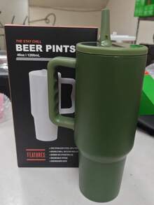1200ml Thermal Mug With Flip-Top Spout. New 2025 Model, Valentine's Day Gift. - 綠色 - 查看 1