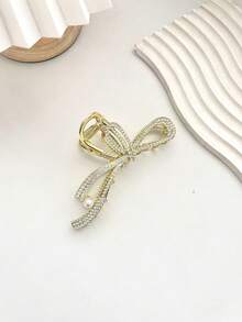 مشبك شعر كبير الحجم مرصع بالراين ، إكسسوار شعر راقي مناسب للتسريحات اليومية، هدية لإكسسوارات شعر النساء - متعدد الألوان - مشاهدة 3