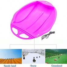 1 pièce Conçu pour glisser en douceur sur le sable, la neige et les pentes herbeuses, cette planche à skier à corde de traction transforme n'importe quel paysage extérieur en votre terrain de jeu personnel. Que ce soit à la plage, sur une colline enneigée ou dans un parc herbeux, il offre des promenades passionnantes et à faible frottement pour toutes les saisons et tous les environnements. - Multicolore - Voir 8