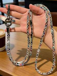 2026 New Year Phone Lanyard, Full Diamond Phone Lanyard, Anti-Lost And Anti-Theft, Comes With Gift Card, Suitable As Birthday And Holiday Gift For Mother, Family And Friends - Black - View 4