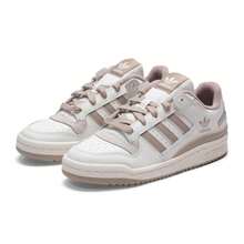Adidas 男士女士板鞋FORUM LOW CL輕便舒適戶外休閒運動板鞋JQ1536 - 白色/影跡卡其棕 - 查看 5