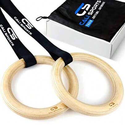 Wooden Gymnastic Rings Calisthenics Equipment Fitn  Ring Gymnastics Equipment For Home Adults And