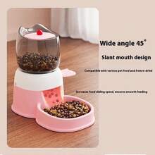 New Automatic Pet Feeder, Large Capacity Bowl For Cats And Dogs, Pressure-Activated Puzzle Pet Bowl
