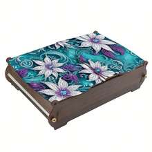 1pc/6pcs DIY Diamond Painting Kit - Daisy, Lotus, Butterfly, Hummingbird, Lily Of The Valley, Mandala, Eagle Pattern Wooden Storage Box, Multi-Functional Dustproof Double-Lid Box For Jewelry And Crafts Organization, Home Decor, Perfect Gift For Living Room, Valentines Day, Mother's Day, Easter, Birthday - Multicolor - View 15