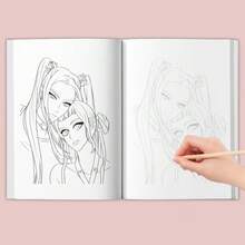 18pcs K-Pop Idol Tracing Book - High Quality Paper, Includes Iconic Idol Poses, Great For Art Practice And Collection - Multicolor - View 9