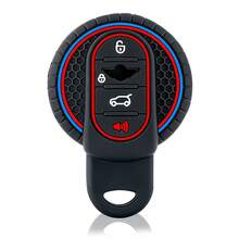 Ốp bảo vệ chìa khóa silicon cao cấp mới cho tất cả các dòng xe BMW MINI - COOPER S ONE JCW F54 F55 F56 F57 F60 CLUBMAN COUNTRYMAN | Phụ kiện vỏ chìa khóa ô tô chống sốc và chống trượt - đen - Xem 3