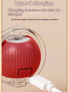 猫狩猎玩具套装，带照明的电动猫球玩具，追逐和狩猎宠物玩具，USB 可充电，小猫和宠物用品