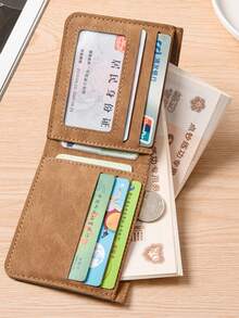 This Brand New Fashionable Men's Wallet Features A Large Capacity Coin Pocket And Multiple Card Slots, Making It An Ideal Gift For Boyfriends, Husbands, Uncles, And Brothers; It Is The Perfect Choice For Men. - Multicolor - View 3