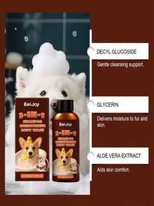 EelJoy Pet Shampoo - Coconut Ingredient Gently Cleanses, Conditions And Moisturizes Pet Fur For Glossy Shine - 100ml - View 9
