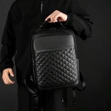 Unisex Professional Backpack - Large Capacity Laptop Bag, Multi-Compartment Design, Convertible Shoulder/Handheld, Adjustable Strap - Durable Backpack For Business, Travel, School (Black), Zipper Compartments - Multicolor - View 3