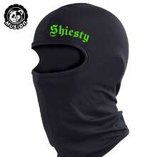 Shiesty Balaclava Face Mask, Rap Style Summer Cool Neck Gaiter, Unisex Motorcycle Ski Scarf Protective Gear - White - View 1