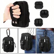Lightweight Tactical Molle Pouch Universal EDC Waist Bag Belt Pouches Outdoor Belt Bags Gear Tool Gadget Pocket With Cell Phone Holster Spring Gift - Black - View 3