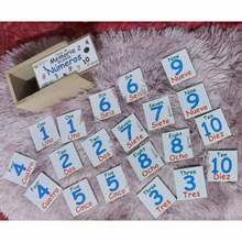 Juego de Memoria Bilingüe Números Educativos Calidad Premium - 1 - Ver 5