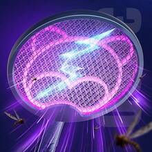 OBOVAY USB充电式苍蝇拍，电蚊拍，可折叠灭虫灯 - 彩色 - 查看 2