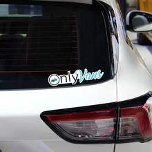 1张趣味汽车贴纸“OnlyVans”，适用于面包车、小型货车、MPV、车身车窗PVC贴纸，汽车装饰贴纸 - 1pcs - 查看 6