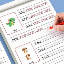 A-Z Workbook, 32 Pages, 26 English Letters And Words Practice Book, For Learning English Letters And Words, Early Childhood Education, Pen Control Training, Writing Aids. - Multicolor - View 2