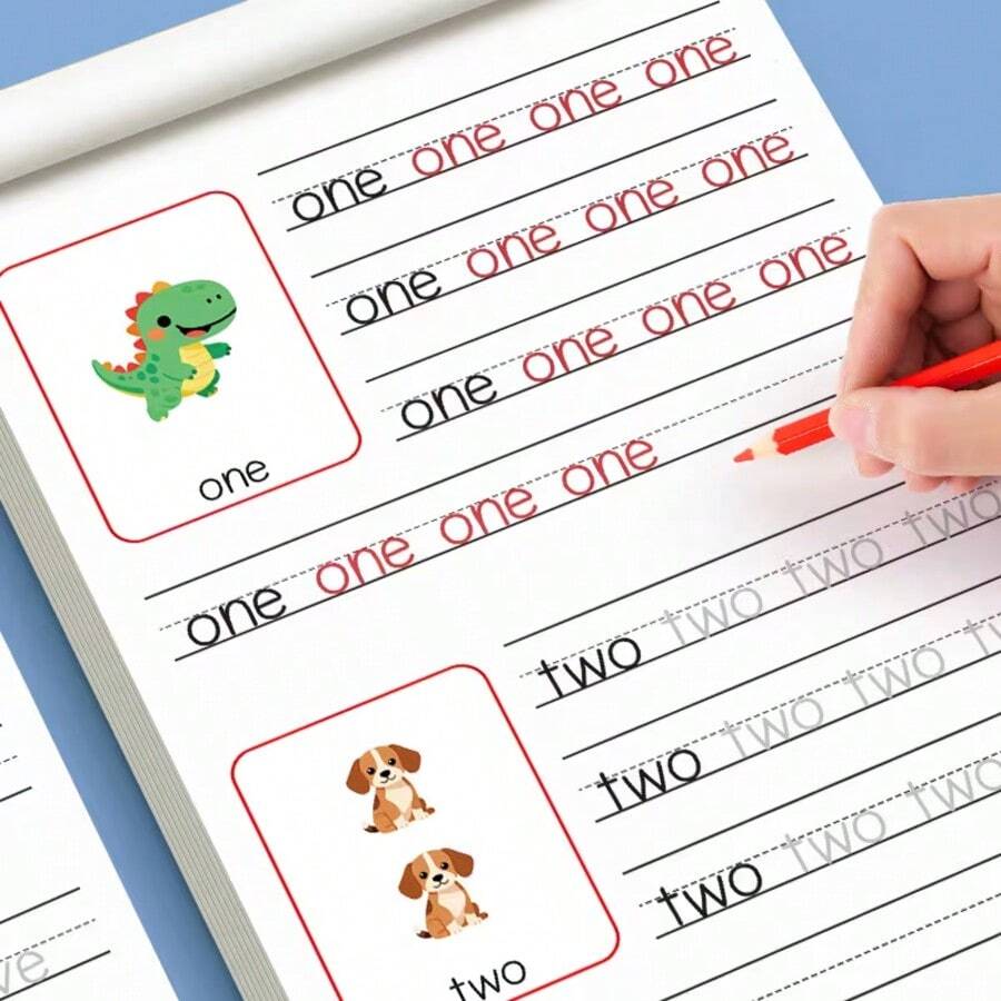 A-Z Workbook, 32 Pages, 26 English Letters And Words Practice Book, For Learning English Letters And Words, Early Childhood Education, Pen Control Training, Writing Aids.