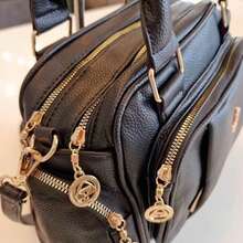 Women's Travel Bag, Lightweight, Small, With Multiple Pockets, Portable, Messenger Style, Large Capacity, For Daily Commutes, Bowling. - Camel - View 4