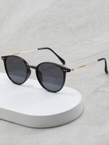 1 件装男士多色时尚眼镜，适合日常使用、驾驶、旅行、休闲、度假、户外运动和日常穿着，简约优雅的设计 - 深灰色 - 查看 2