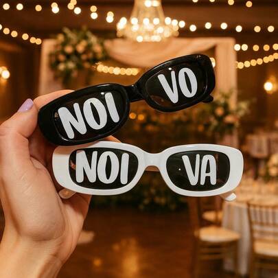 Kit 2 Óculos De Sol Retro Noivo, Noiva Casamento Festa Baile Comemoração