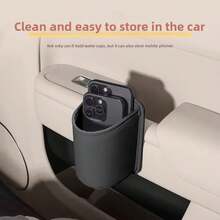 Portavasos de cuero PU para puerta de coche, caja de almacenamiento, organizador Universal para respaldo de asiento, estante para bebidas para vehículo, soluciones de almacenamiento Interior de coche VGQI - Traje de baño de una pieza marrón - Ver 7