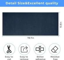 Cat Scratch Furniture Protector Couch Protector From Cat Claws Self-Adhesive Carpet Remnants Scratching Mat Trimmable DIY Climbing Covering Posts 78.7" X 15.8" Blue Grey - MàuB - Xem 2