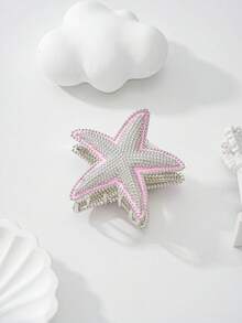 Women's Zinc Alloy Starfish Hair Accessories, Cute Design Suitable For Beach Travel, Great Gift For Kids Elegant Hair Claws Fashion Claw Clip Casual Hair Clips - Multicolor - View 3