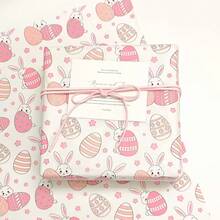 20 Sheets Easter Egg Rabbit Pattern Gift Wrapping Paper | Suitable For Weddings, Jewelry Making Display & Packaging, Easter, Valentine'S Day, Birthday Gifts, Bouquet Packaging, Gift Bag Filling, Party Gifts - Multicolor - View 9