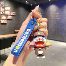 Cross-Border Cartoon Keychain Pendant Cute Ding Dong Cat Plush Car Keychain Bag Gift Wholesale - Nướng - Xem 8