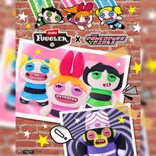 Spin Master FugglerxPowerpuff Girls Series Funny Ugly Monster, 9 Inch Collectible Plush Dolls, Official Genuine Buttercup/Bubbles/Blossom/Mojo, Stuffed Animal With Human-Like Teeth, Holiday Birthday Gift For Kids And Adults - Blossom - View 6