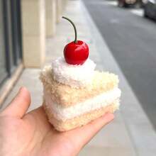 可爱卡通汉堡、三明治和樱桃蛋糕吊坠，趣味美食主题钥匙扣和包包挂饰，创意小礼物，日常搭配，完美礼物，生日礼物，理想礼物，惊喜礼物，节日礼物，季节礼物 - 彩色 - 查看 10