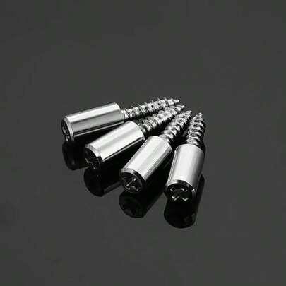 20 قطعة مجموعة براغي ذاتية اللولبة - مسامير دعم متعددة الوظائف للألواح المطبقة، مناسبة للرفوف والخزائن والمكتبات والصلبان والمقابس وخزائن الزجاج