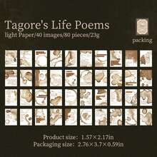 80 piezas Libros miniatura de tapa dura falsos, material de decoración vintage de papel, serie de poesía de bolsillo, adecuado para regalos, oficina, hogar, marcado, etiquetas, aula, juguetes de entretenimiento, diarios de estudiantes, pegatinas decorativas retro creativas de scrapbooking DIY - Multicolor - Ver 12